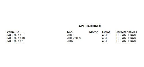 Balatas Delanteras Jaguar Xj8 2008 4.2l Brembo Foto 3