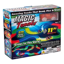 Pista Flexible Magic Tracks 220 Piezas Autos Led - El Rey