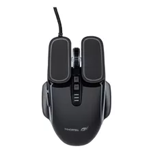 Mouse Pc Gamer Alámbrico 7d Led Rgb Cable Reforzado 3200 Dpi Color Negro