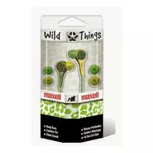 Wild Things Verde Y Amarillo Con Micrófono Auriculares - Max