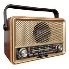 Radio Parlante Mlab 9142 Retro Grosseto Bluetooth Usb Fm Col