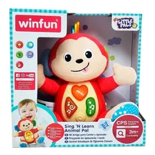 Monito Monkey Soft Canta Y Aprende Mono Winfun Vamos A Jugar