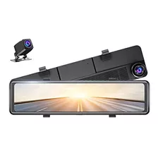 Espejo Dash Cam 12 Pantalla Táctil Frontal Y Trasera Dual