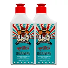 Pack 2unid Modelador Grooming Hipster 250 Ml Barba Forte