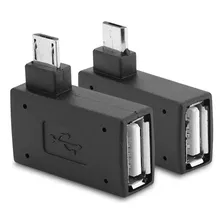 Paquete De 2 Adaptadores Usb 2.0 Hembra A Macho Micro Otg De