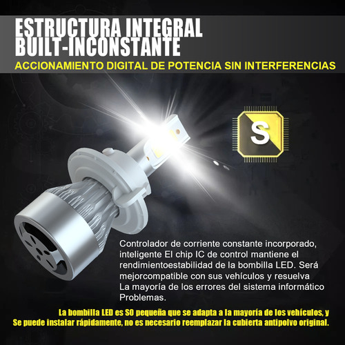 Para Jeep Patriot 2010-2017 4x De Bombillas Led Para Faros Foto 5