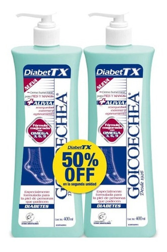 2un Goicoechea Diabet Tx X 400ml Crema Mercado Libre