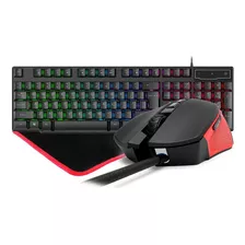 Combo Teclado Mouse E Mouse Pad Gamer Color Rainbow Phantom