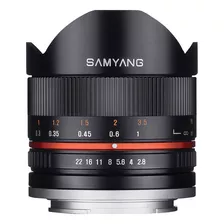 Lente Samyang 8mm F/2.8 Fish Eye Ii Para Canon