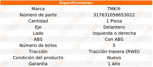 (1) Maza Del Crown Victoria V8 4.6l 01/05 Tmk Foto 2