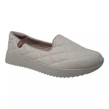 Tenis Blancos Slip On Casual Zapatos Mujer Modare 7345234