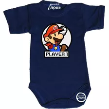 Ropa Body Para Bebé Guagua Mario Bros Player 1