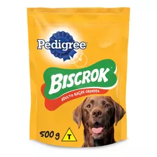 Petisco Para Cães Adultos Raças Grandes Leite Pedigree Biscrok Pouch 500g