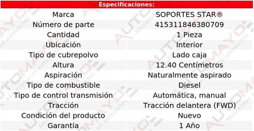 1-cubrepolvo Lado Caja Int Topaz 2.0l 4 Cil Aut, Std 84-86 Foto 2