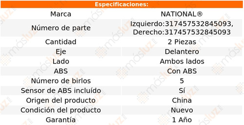 2- Mazas Delanteras Con Abs Outback 2005/2014 National Foto 5