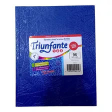 Cuaderno Triunfante 123 Tipo Abc Tapa Dura X 96 Hjs Rayadas Color Azul