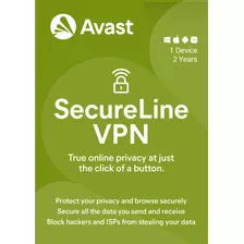 Avast Secureline Vpn 2024 - 1 Dispositivo - 2 Años Vpn 