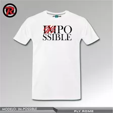 Playera Impossible De Moda Original Nueva