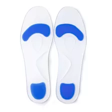 Par Palmilha De Silicone Arco Terapeutico Piloto Hidrolight Cor Transparente Ponto Azul Tamanho Da Palmilha 41-42