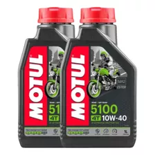 Kit Com 2 Litros De Óleo Motul 5100 10w40 Semi Linha Yamaha 