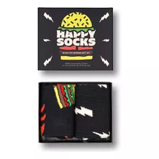 Kit De 2 Pares De Meias Blast Off Burger Happy Socks