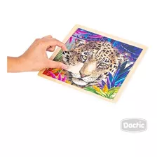 Puzzle Didactico Leopardo Madera Dactic