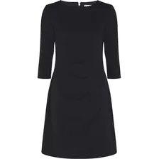 Vestido Tommy Hilfiger Slim Crepe Negro Con Etiqueta 