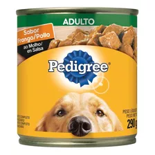 Ração Pedigree Para Cães Adultos Frango Ao Molho Lata 290g