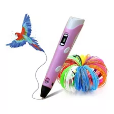 Lihuachen Pluma 3d Con Filamento Pla 27 Colores 81m (rosa)