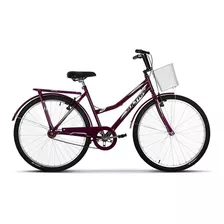 Bicicleta Modelo Antigo Feminina Aro 26 Summer Com Cestinha