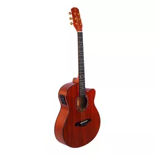 Violão Elétrico Phx Sc-40a Artistic Mahogany Aço Com Cutaway