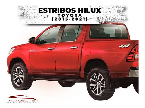 Estribos Hilux Toyota 4pts 2015 16 17 18 19 2020 2021 Torus Foto 6