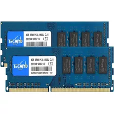 Memoria Ram Tecmiyo Kit De 16 Gb (2 X 8 Gb) Ddr3 1600mhz