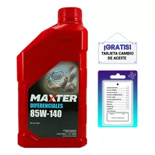 Aceite 85w-140 Maxter X 1 Litro. Gratis Ticket De Aceite.