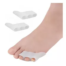 Protetor Corretor Joanete Silicone Separador Dedinho Pés Cor Branco Tamanho Único