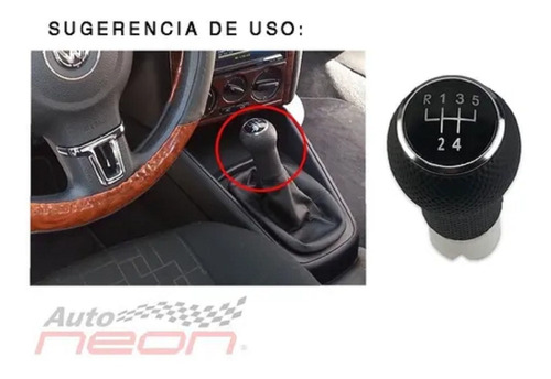 Perilla Y Funda Vw Jetta Golf A3-a4-derby Piel/plstico Foto 4