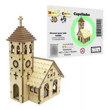 Brinquedo Quebra Cabeça 3d Capelinha Mdf