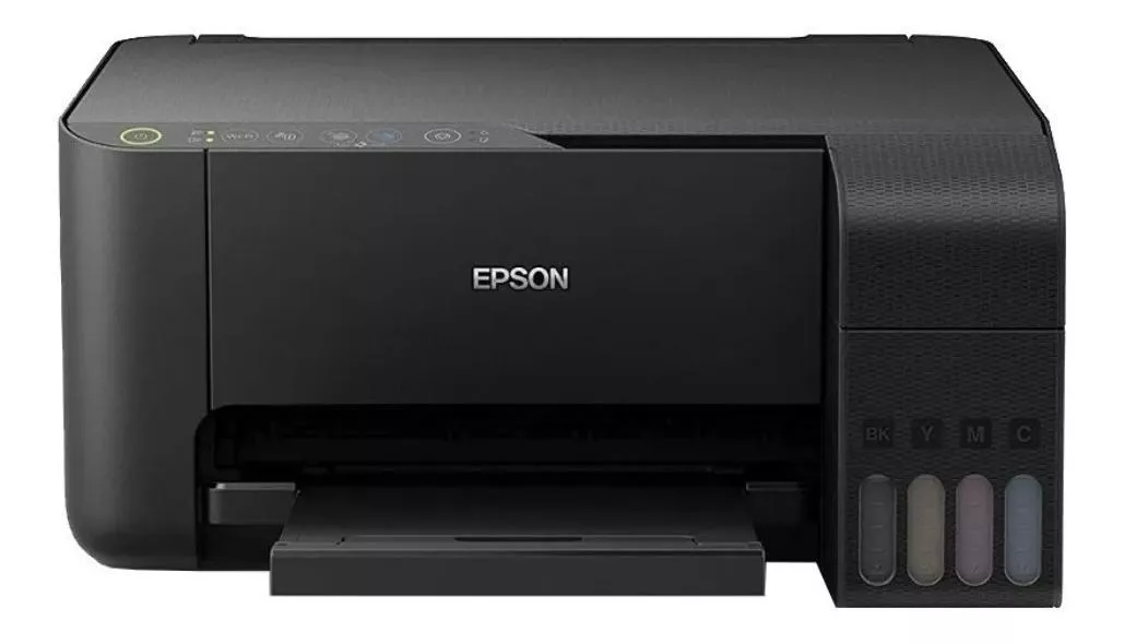 Impresora A Color Multifunción Epson Ecotank L3150 Con Wifi Negra 220v