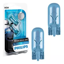 Par Lâmpada Sinalização Philips Bluevision 12v 5w 12961bvb2