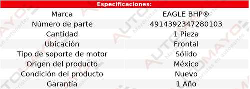 Soporte Tacn De Motor Del Plymouth Laser 1.8l 4 Cil 90-94 Foto 3