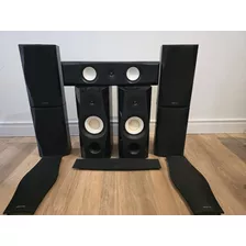 Caixas 7.0 Onkyo 130rms 8ohms Bookshelf Nfe