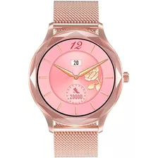 Relógio Smartwatch Feminino Sports Diamond Dourado
