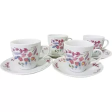 Set 8 Piezas Tazas De Te Porcelana Elegantes Casa Ideal