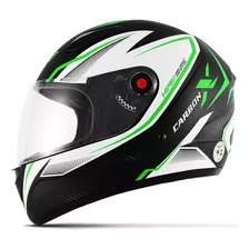 Capacete Moto Fechado Mixs Fokker Carbon X Esportivo Fosco