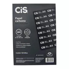 Carbono Preto Para Máquina A4 - Caixa Com 100 Folhas - Cis
