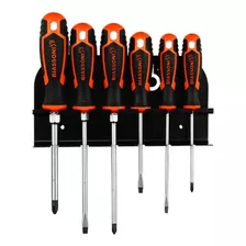 Set Colgante De 6 Destornilladores Premium Biassoni