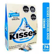 Chocolate Hershey´s Kisses Cookies And Cream (caja Con 74gr)