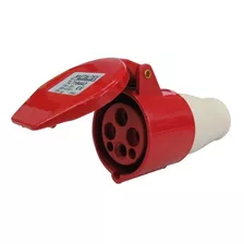 Plug Femea 16a 3p+e-6h Vermelho Tlt16443 - Metaltex