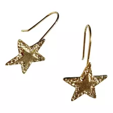 Aros Estrella / Corazón Baño Oro 18k
