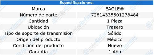 1 Soporte Transmisin Tras E-450 Cw V8 5.4l 97 Al 02 Eagle Foto 2